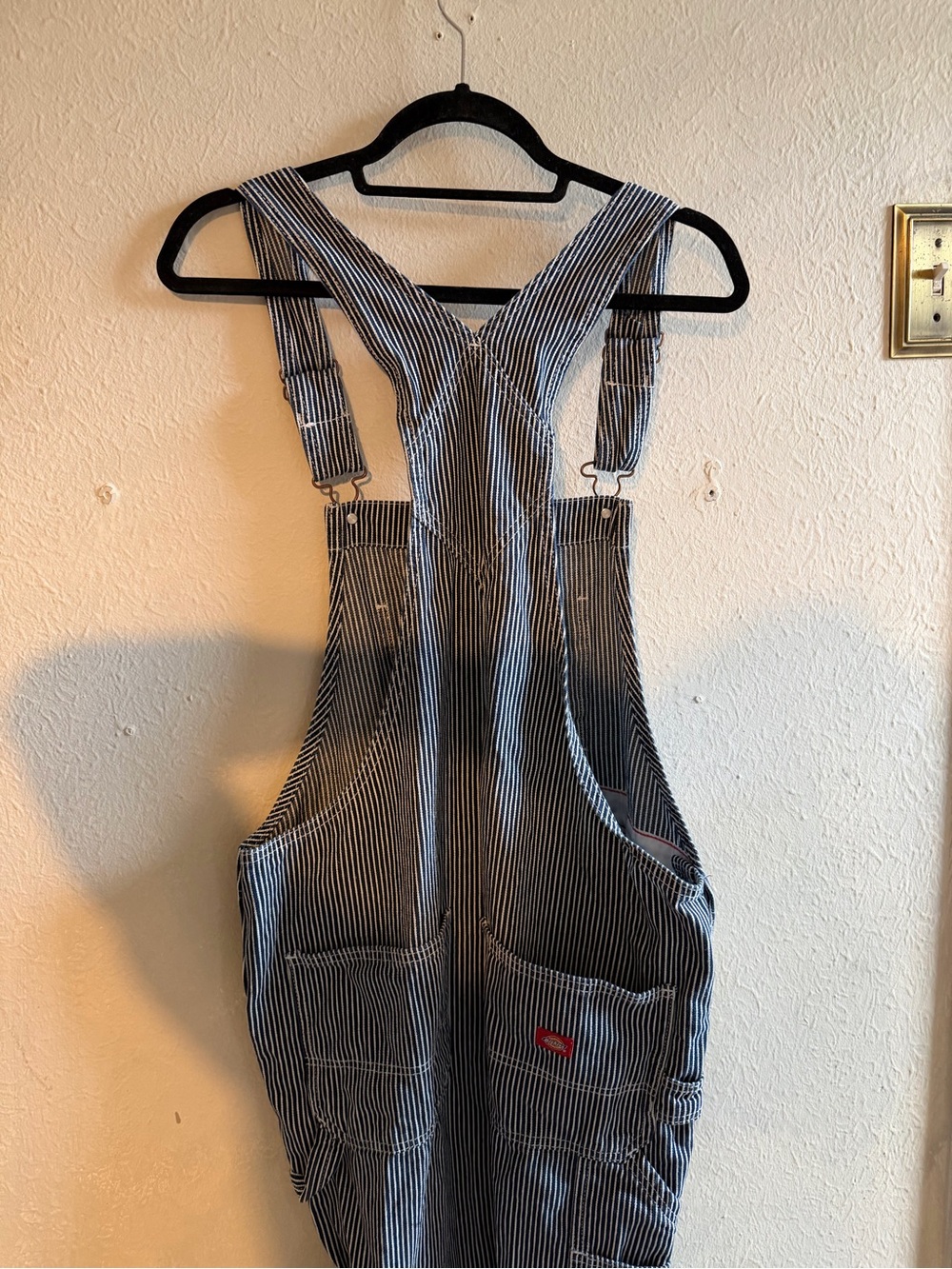 Dickies Blue Pinstripe Denim Overalls for Women - Picture 6 of 6